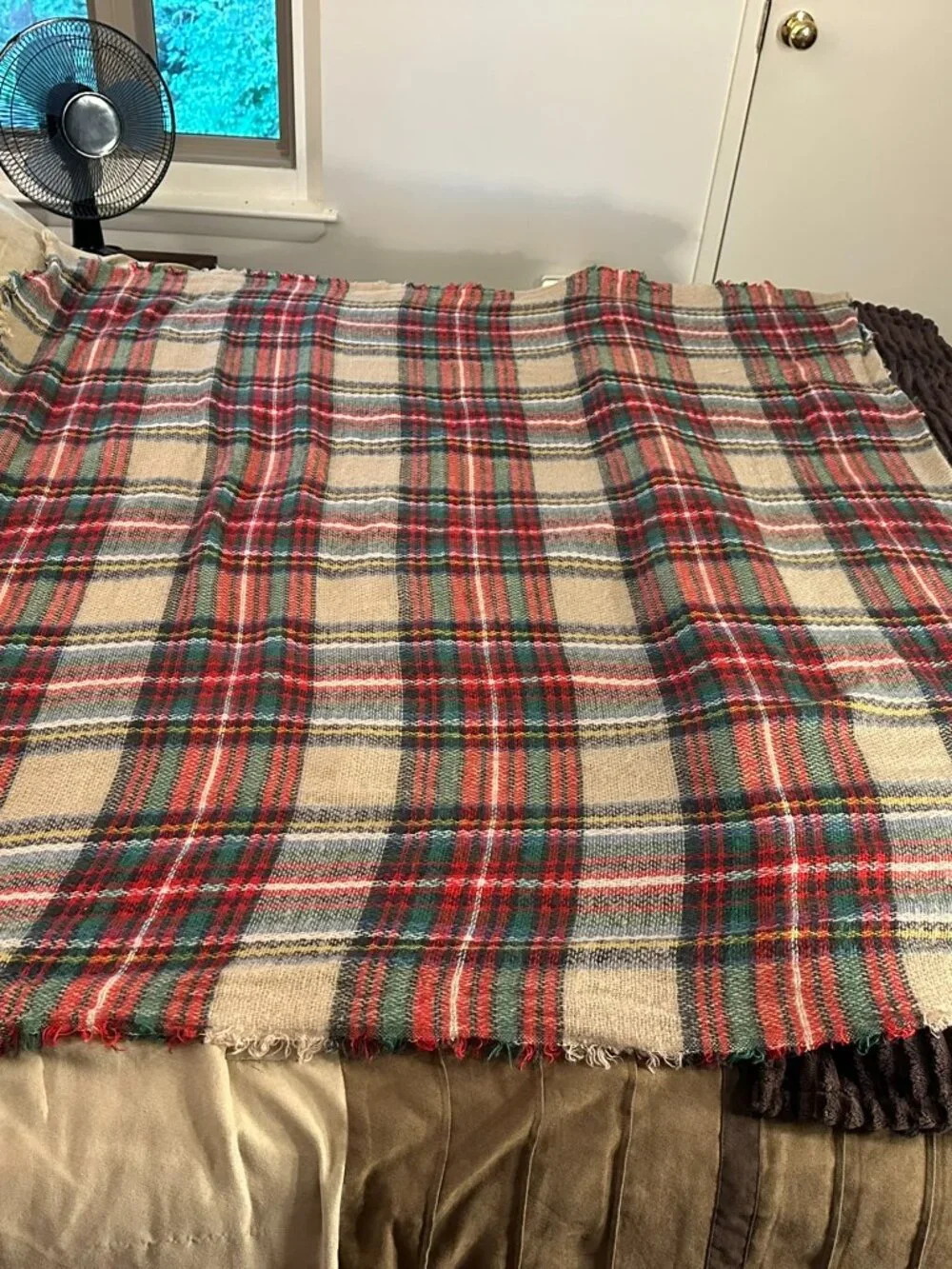 Oversized Plaid Blanket Scarf - Tartan Winter Wrap